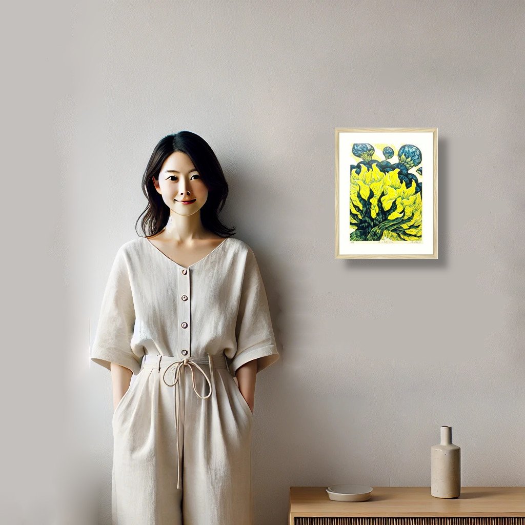 人物と絵