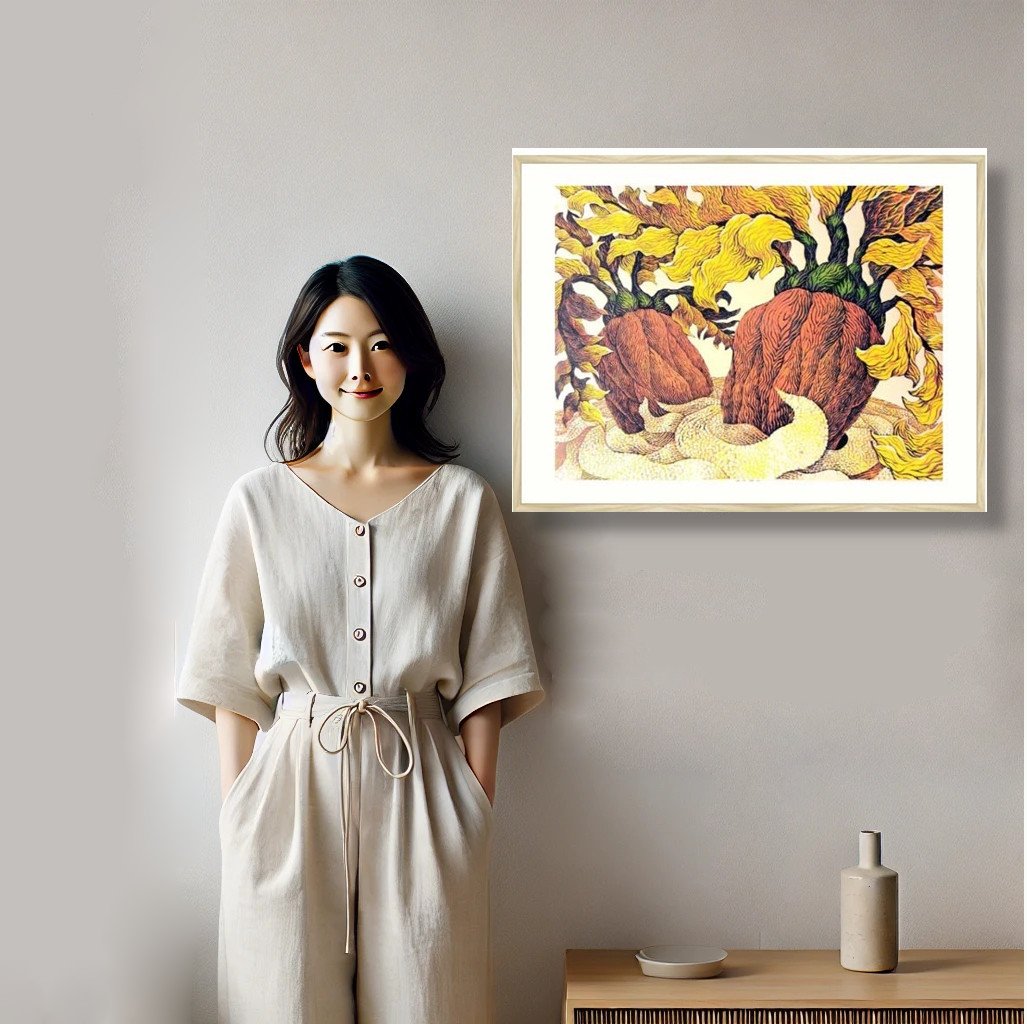 人物と絵