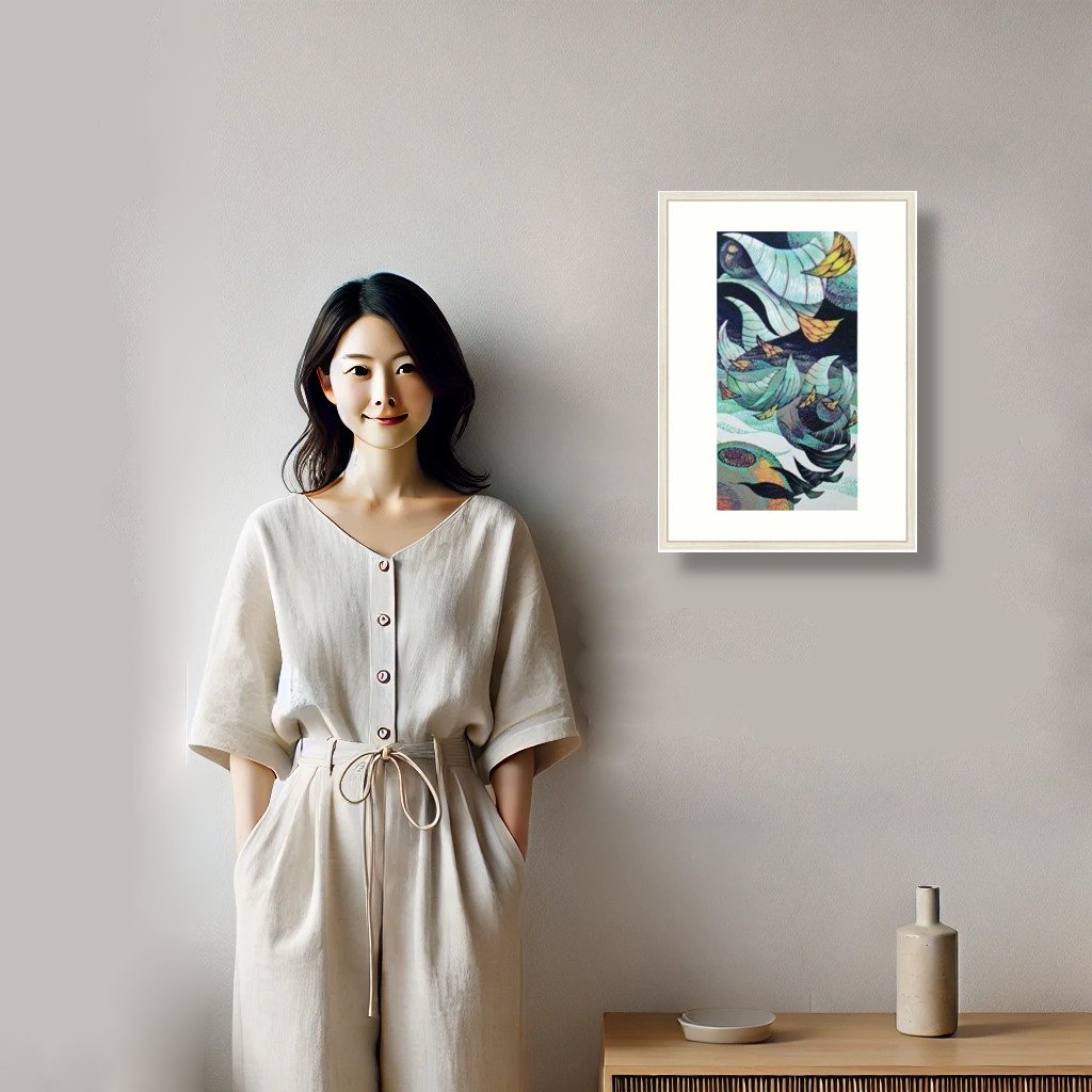 人物と絵