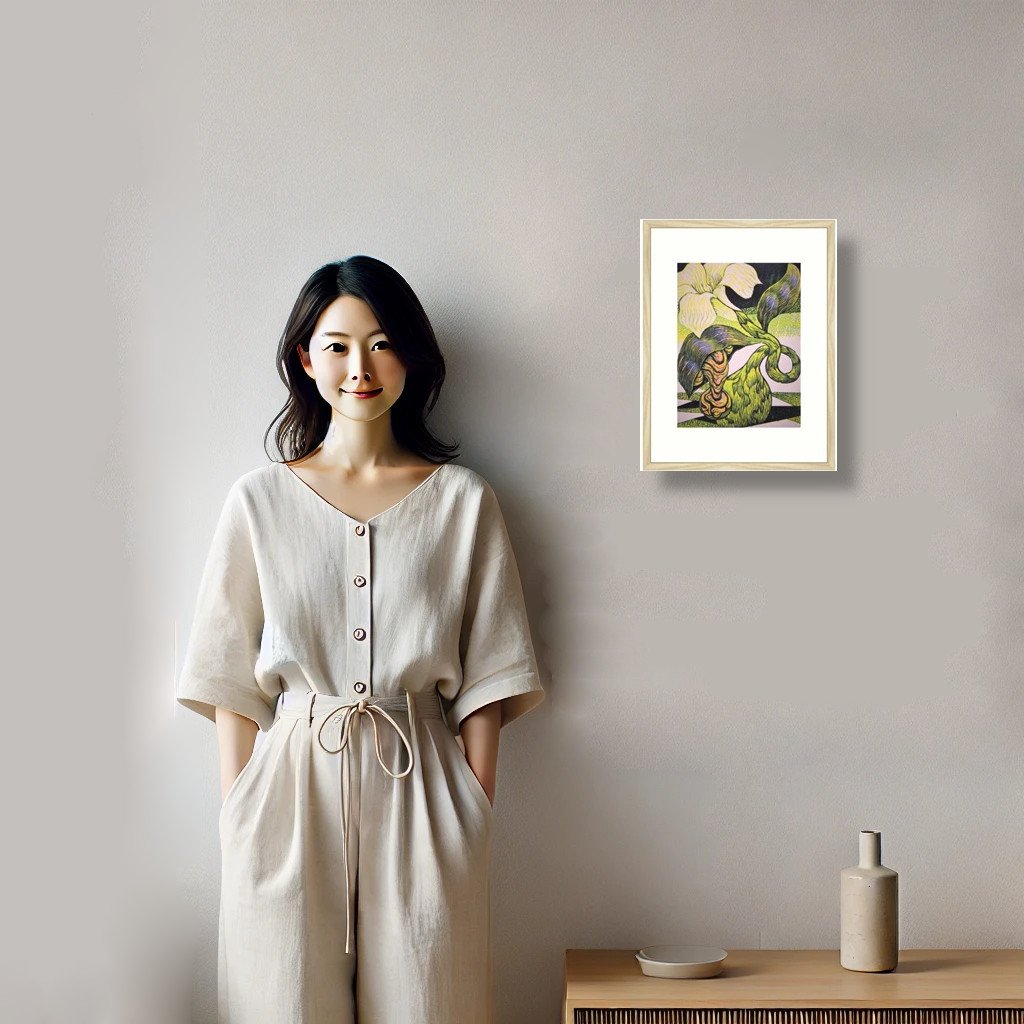 人物と絵