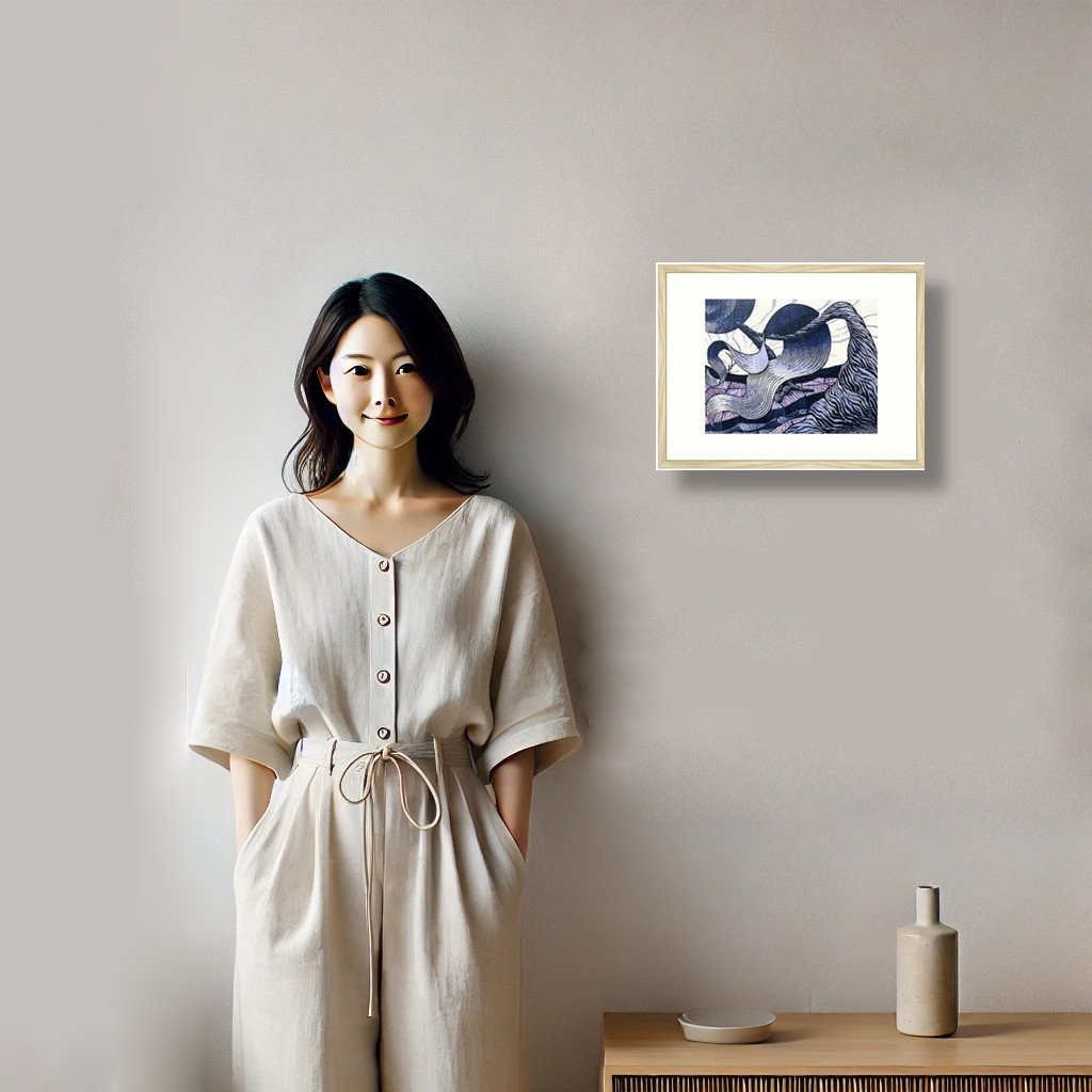 人物と絵
