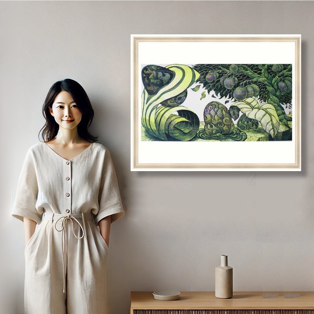 人物と絵