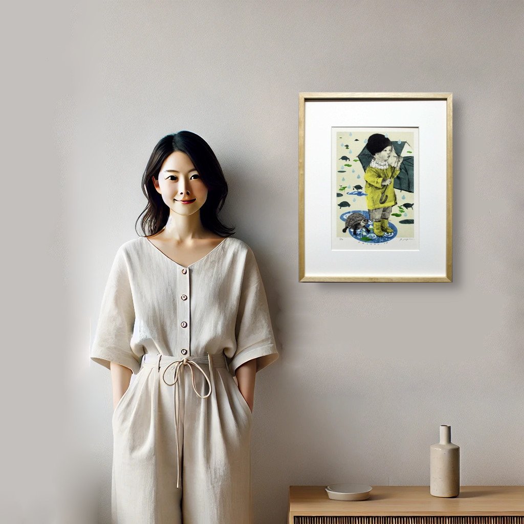 人物と絵
