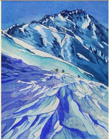 NO-313「登行立山」