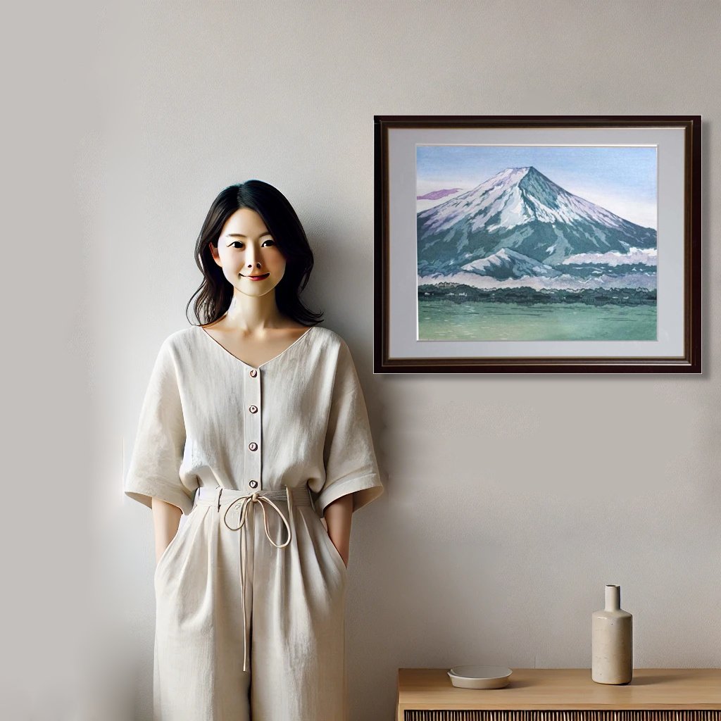 人物と絵