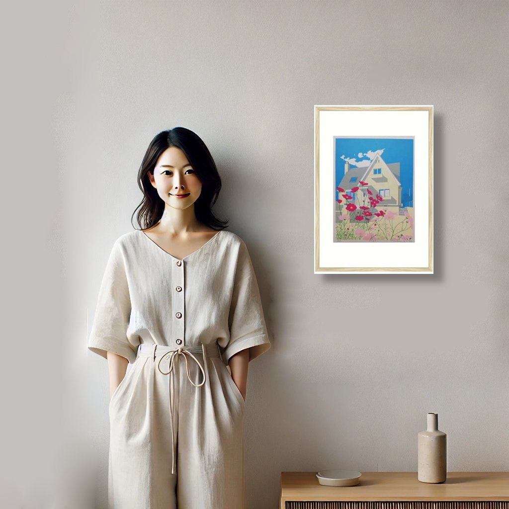 人物と絵