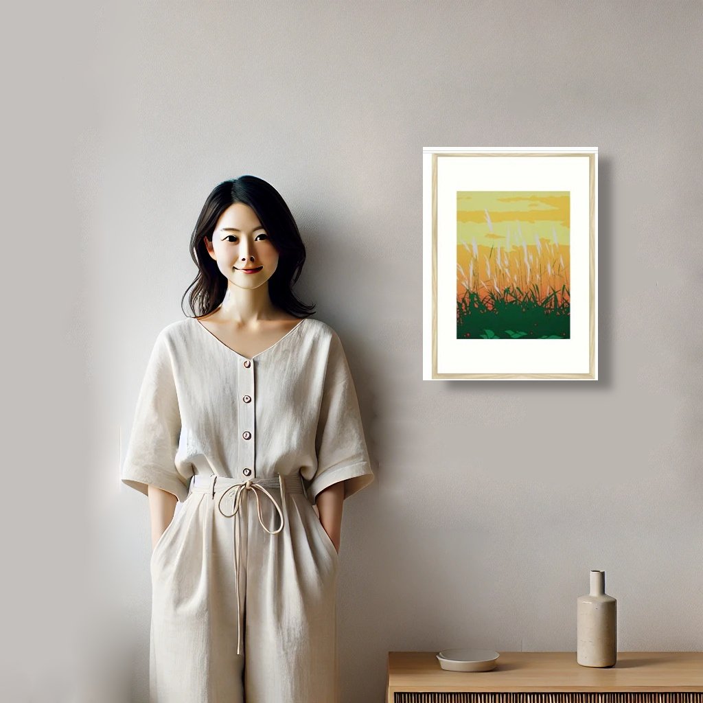 人物と絵