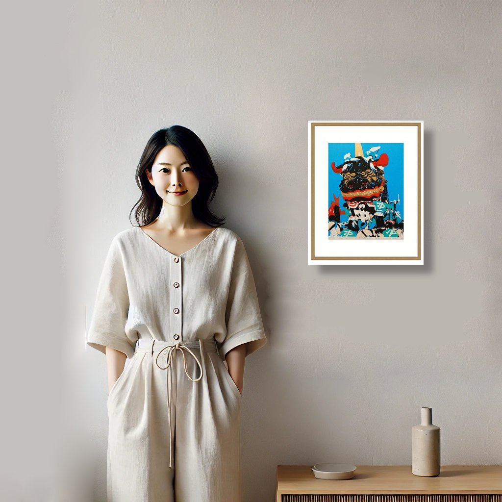 人物と絵