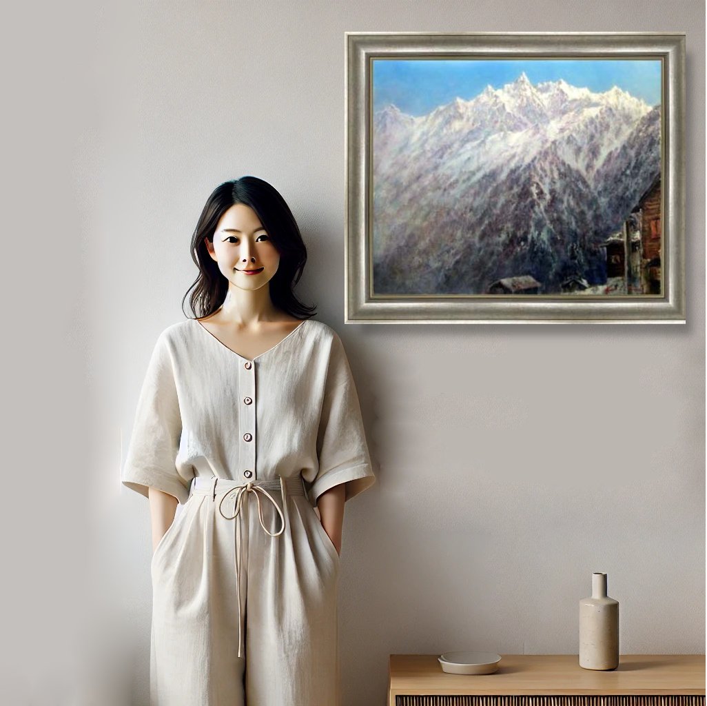 人物と絵
