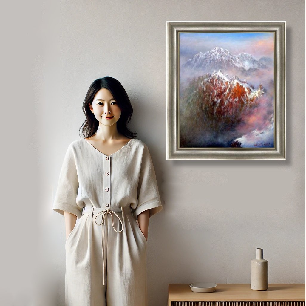 人物と絵