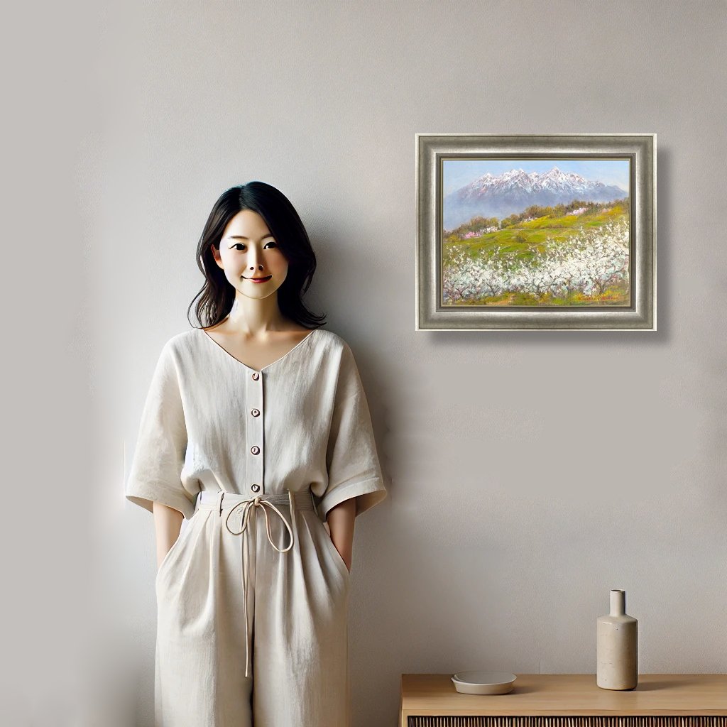 人物と絵