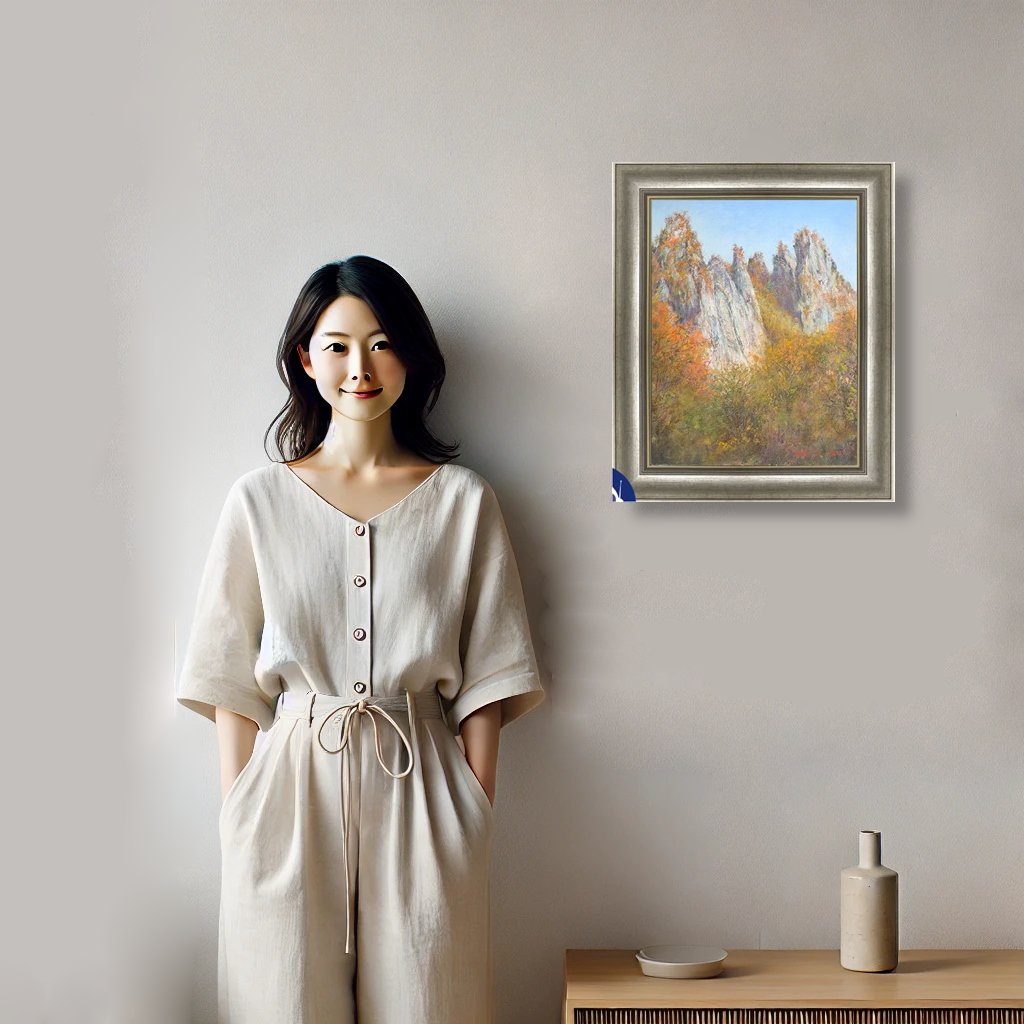 人物と絵