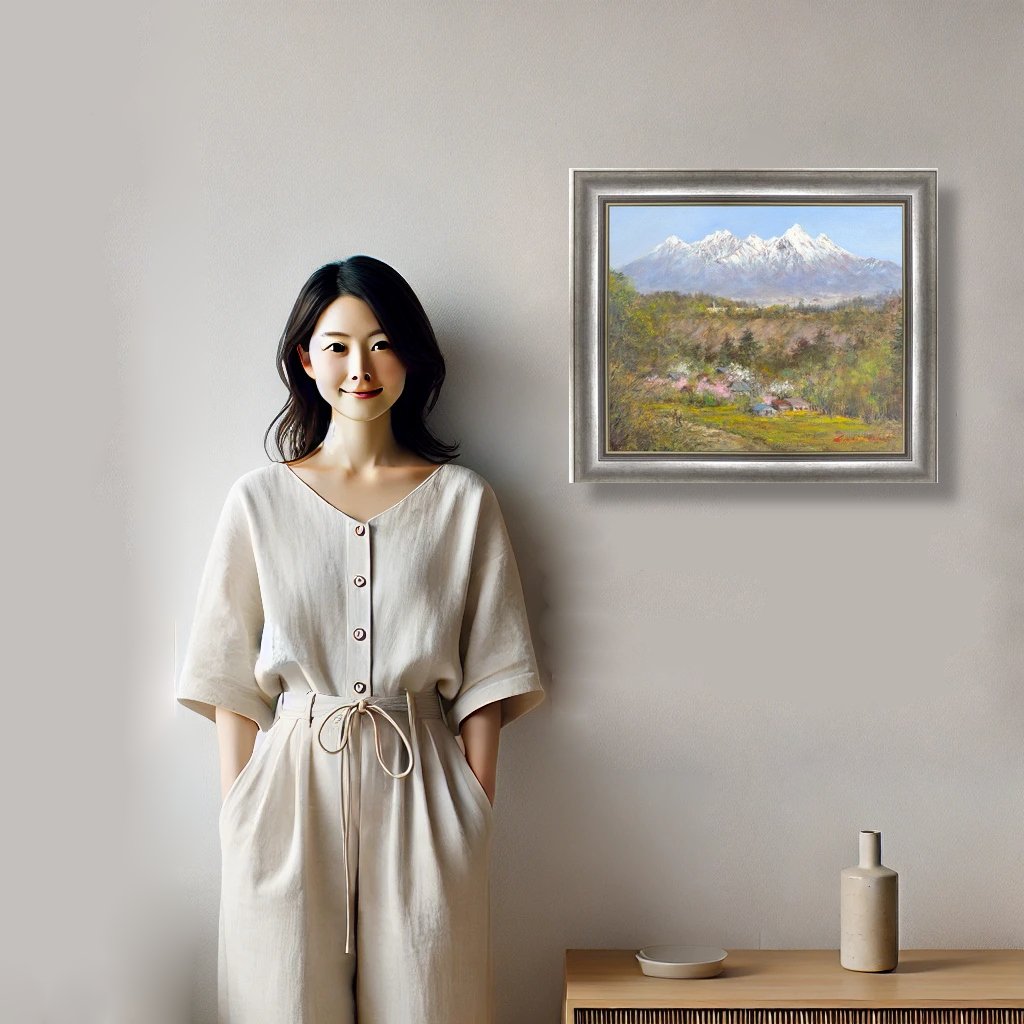 人物と絵