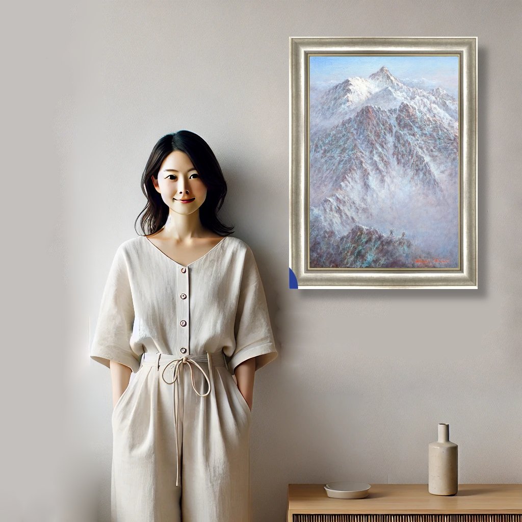 人物と絵