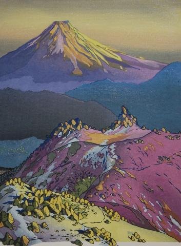 NO-113 「富士拾景　沈みゆく富士、観音岳にて」