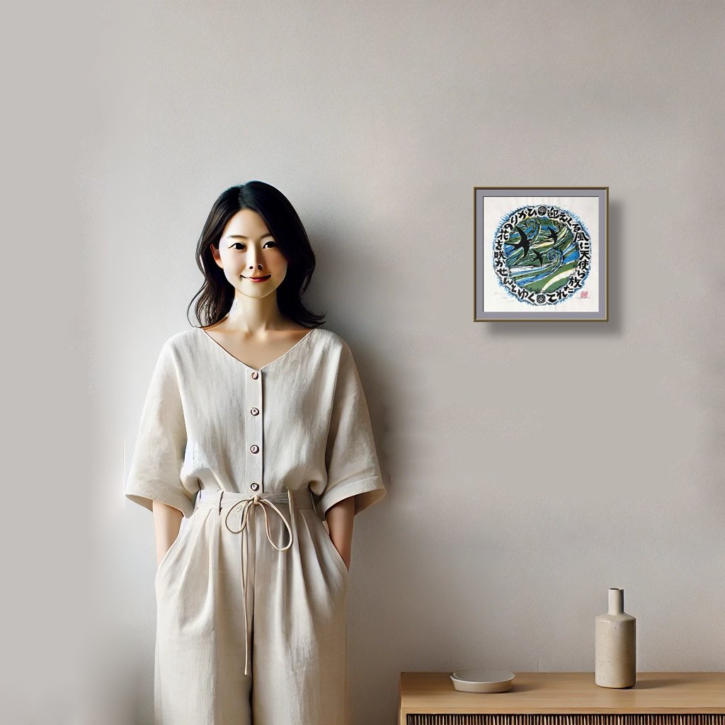人物と絵